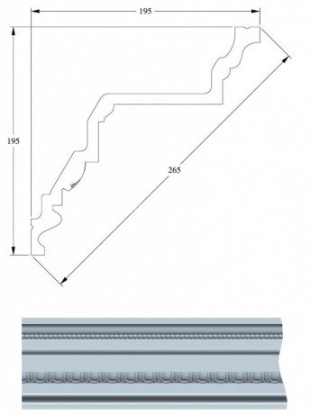 Заказать Потолочный плинтус Orac Decor Purotouch C307 2 м 