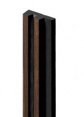 Финишный молдинг для стеновых панелей HiWood LF129A BR396NK 11х34 мм под дерево 2,7 м