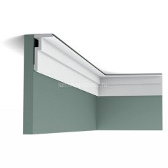 Потолочный плинтус Orac Decor CX197 белый дюрополимер 200x5x9.3 см