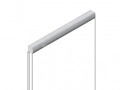 Декоративный молдинг для стен и потолков 15х15 мм HiWood D15V2 W36 цвет под дерево 2.7м