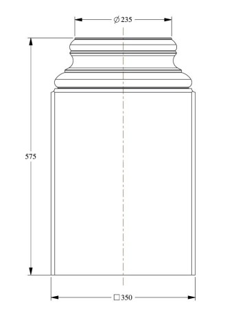 Заказать База колонны Orac Decor Duropolymer K1132 350х350 мм