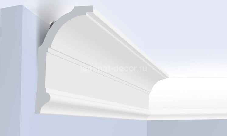 Заказать Потолочный плинтус 70х37 мм Hiwood A70V2 белый 2 м 