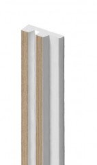 Финишный молдинг для стеновых панелей HiWood LF129A BR417N 11х34 мм под дерево 2,7 м