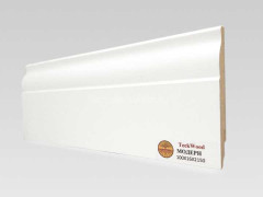Напольный плинтус МДФ Teckwood Белый Модерн 100х16х2150 мм