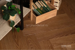 Кварц-виниловая плитка Vinilam Parquet Herringbone Glue GD11200 Паркет Винсент 43 класс 762х152.4х2.5 мм 2.79 м2