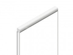 Декоративный молдинг для стен и потолков 15х15 мм HiWood D15V2 W41 цвет под дерево 2.7м