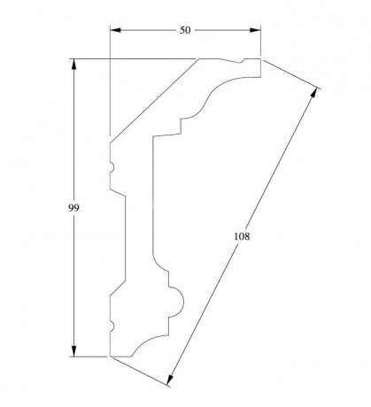 Заказать Потолочный плинтус Orac Decor Purotouch C321 2 м 