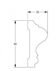 Молдинг Orac Decor Purotouch P8020 2 м