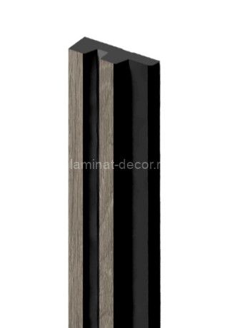 Заказать Финишный молдинг для стеновых панелей HiWood LF129A BR490NK 11х34 мм под дерево 2,7 м