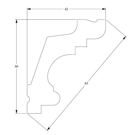Заказать Потолочный плинтус Orac Decor Purotouch C322 2 м 