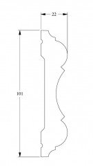 Молдинг Orac Decor Purotouch P8040 2 м