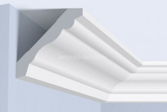 Потолочный плинтус 78х78 мм Hiwood A1011 белый 2 м