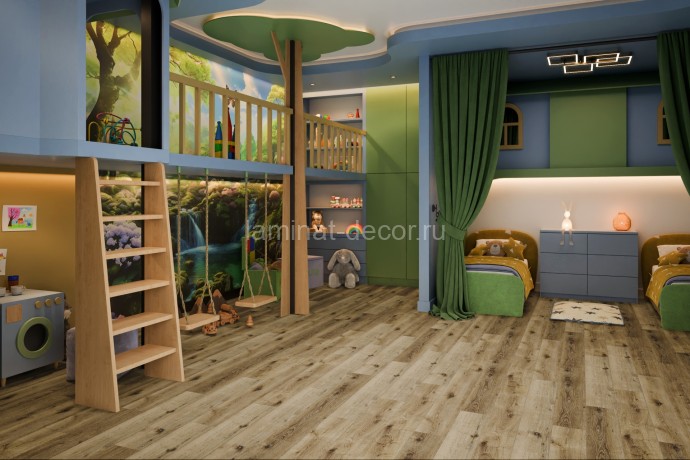 Заказать Ламинат SPC Damy Floor Family Дуб Провинциальный T7020-4 1220 х 180 мм 43 класс 12 шт - 2,635 м2 4 мм