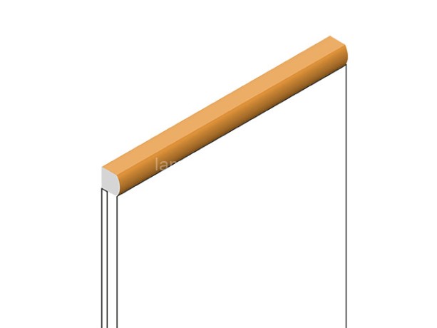 Заказать Декоративный молдинг для стен и потолков 15х15 мм HiWood D15V2 Y5 цвет под дерево 2.7м 