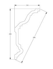 Потолочный плинтус Orac Decor Purotouch C332 2 м