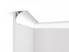 Потолочный плинтус из фитополимера 90х115 мм HiWood A146 белый 2м