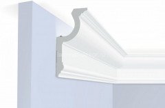 Потолочный плинтус 81,6х170 мм Hiwood A188 белый 2м