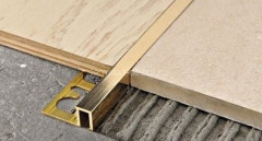 Латунный П-профиль закладной Progress PRFOL 10 латунь полированная 2,7 м