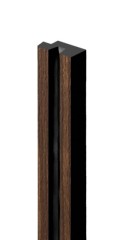 Финишный молдинг для стеновых панелей HiWood LF129B BR396NK 11х24 мм под дерево 2,7 м