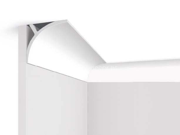 Заказать Потолочный плинтус из фитополимера 140х110 мм HiWood A178 белый 2м 