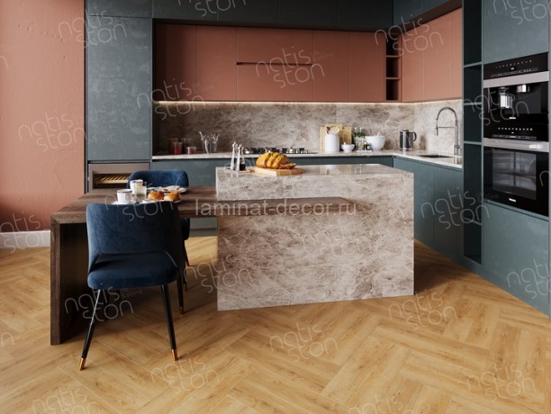 Заказать SPC ламинат NatisSton Unique Varm 5004-10 43 класс 600х125 под дерево 4 мм