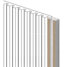 Финишный молдинг для стеновых панелей HiWood LF129B BR417N 11х24 мм под дерево 2,7 м
