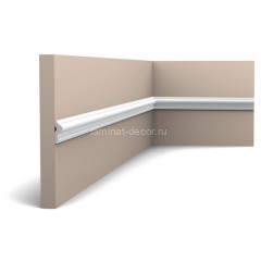 Молдинг Orac Decor PX201 белый дюрополимер 200x2.5x9 см