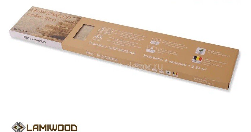 Заказать Кварц виниловый ламинат SPC Lamiwood Quartzwood Q-10 Дуб Челси