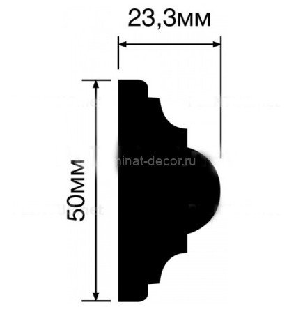 Заказать Молдинг 50х23 Hiwood D50V1 2 м 