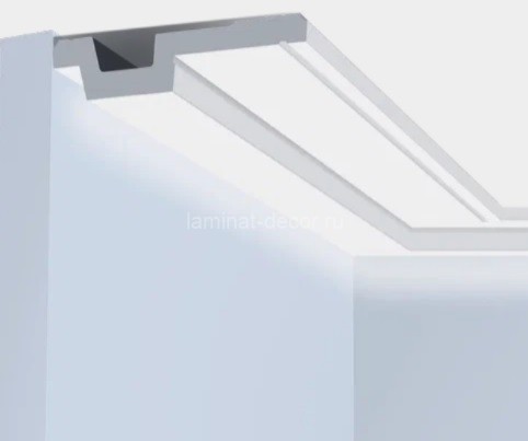 Заказать Потолочный плинтус 90х19 мм Hiwood A90V1 белый 2 м 