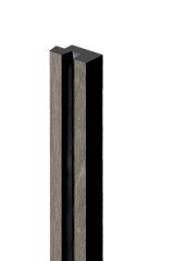 Финишный молдинг для стеновых панелей HiWood LF129B BR490NK 11х24 мм под дерево 2,7 м