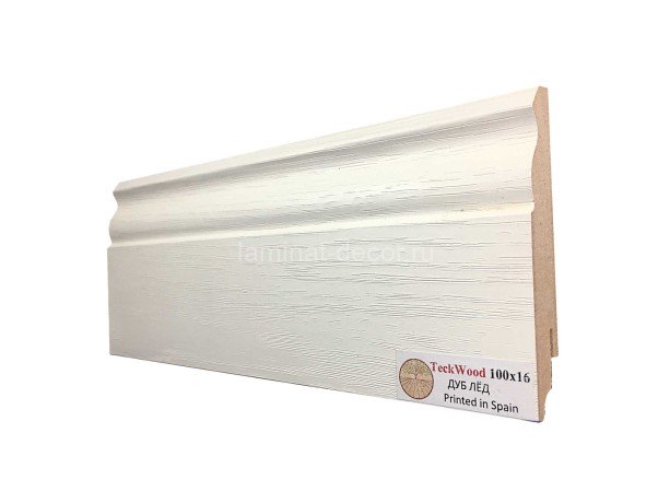 Заказать Напольный плинтус МДФ Teckwood цветной Дуб Лёд 100х16х2150 мм 