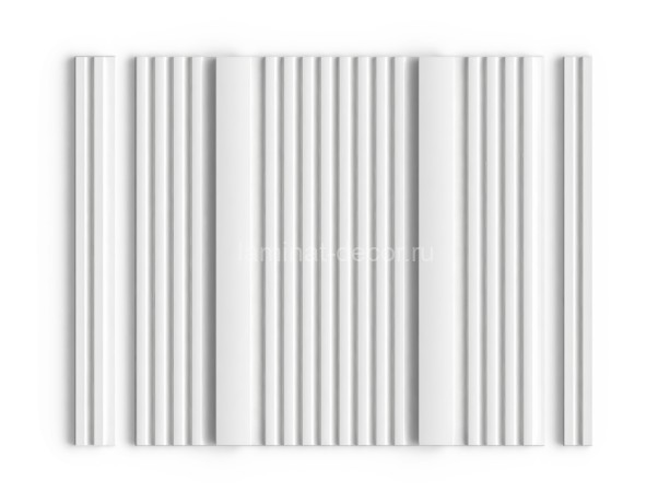 Заказать Отделочная стеновая панель 3D 240х18.5 мм HiWood HL201 NP GRAND белая 2.7м