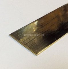 Латунная полоса 20 латунь полированная 2,2 м