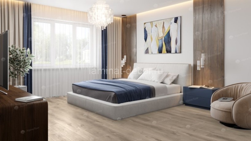 Заказать ABA ламинат Alpine Floor Premium XL ECO 7-5 Дуб Натуральный Отбеленный LVT-SPC-LVT замок 4V-Groove фаска 1524х180х8 мм 43 класс упаковка 2.195 м2 27 кг