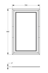 Дверная панель Orac Decor Duropolymer D507 550х905 мм