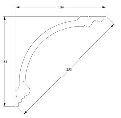Потолочный плинтус Orac Decor Purotouch C338 2 м