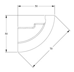 Профиль для скрытого освещения Orac Decor Purotouch C362 2 м