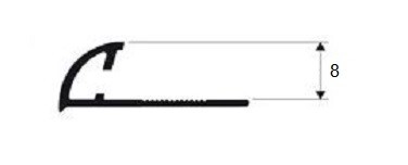 Заказать Латунный С-профиль Progress PJOC 08 латунь хромированная 2,7 м