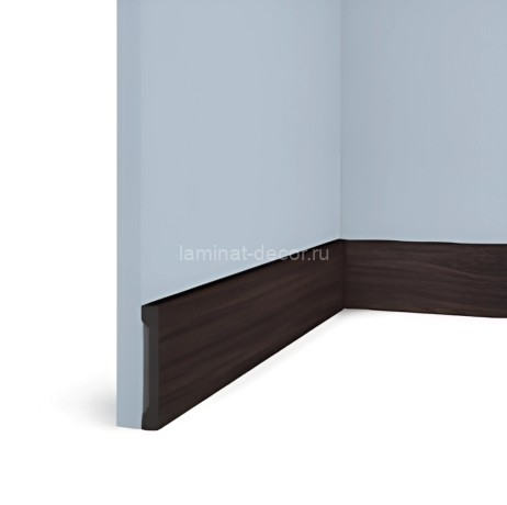 Заказать Напольный плинтус HiWood B90V1 BR395 90 мм под дерево 2,7 м 