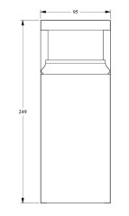 Дверной декор Orac Decor Duropolymer D310 95х249 мм