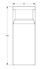 Дверной декор Orac Decor Duropolymer D310 95х249 мм