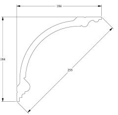 Потолочный плинтус Orac Decor Purotouch C338A 2 м