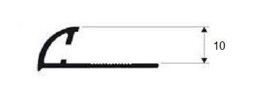 Заказать Латунный С-профиль Progress PJOC 10 латунь хромированная 2,7 м