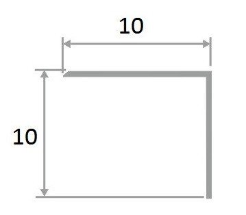 Заказать Латунный уголок 10х10 ЛПН-10х10 полированный 2,7 м