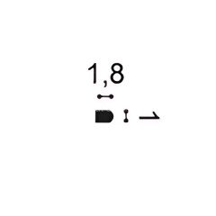 Молдинг Orac Decor PX209 белый дюрополимер 200x1x1.4 см