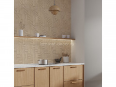 Отделочная стеновая панель 3D 600х4х3000 мм HiWood Maximum DM625 BR48 с объемным узором