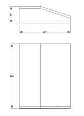Дверной декор Orac Decor Duropolymer D330LR 126х160 мм