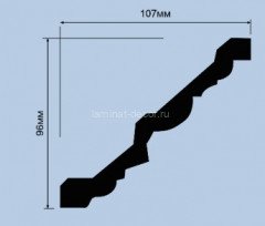 Потолочный плинтус 96х107 мм Hiwood A145 2 м
