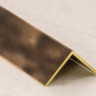 Заказать Латунный уголок 10х10 ЛПН-10х10 старая бронза 2,7 м